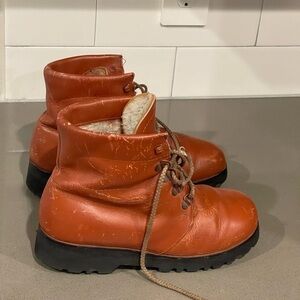 Vintage Blondo leather lace up boots